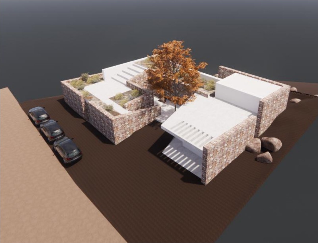 Opposite aerial concept view by REACT Architects.