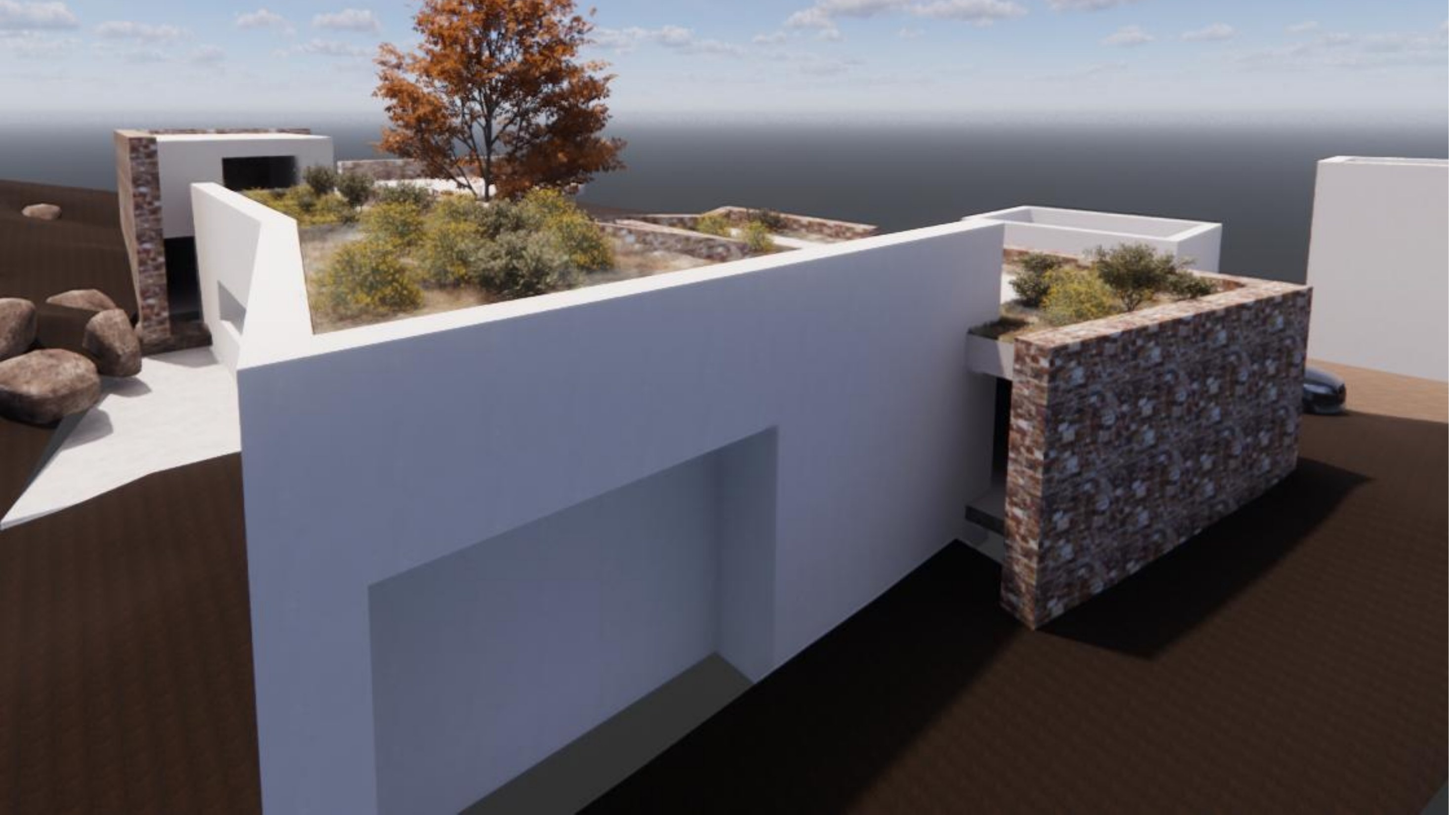 Early planted roof garden study by REACT Architects.