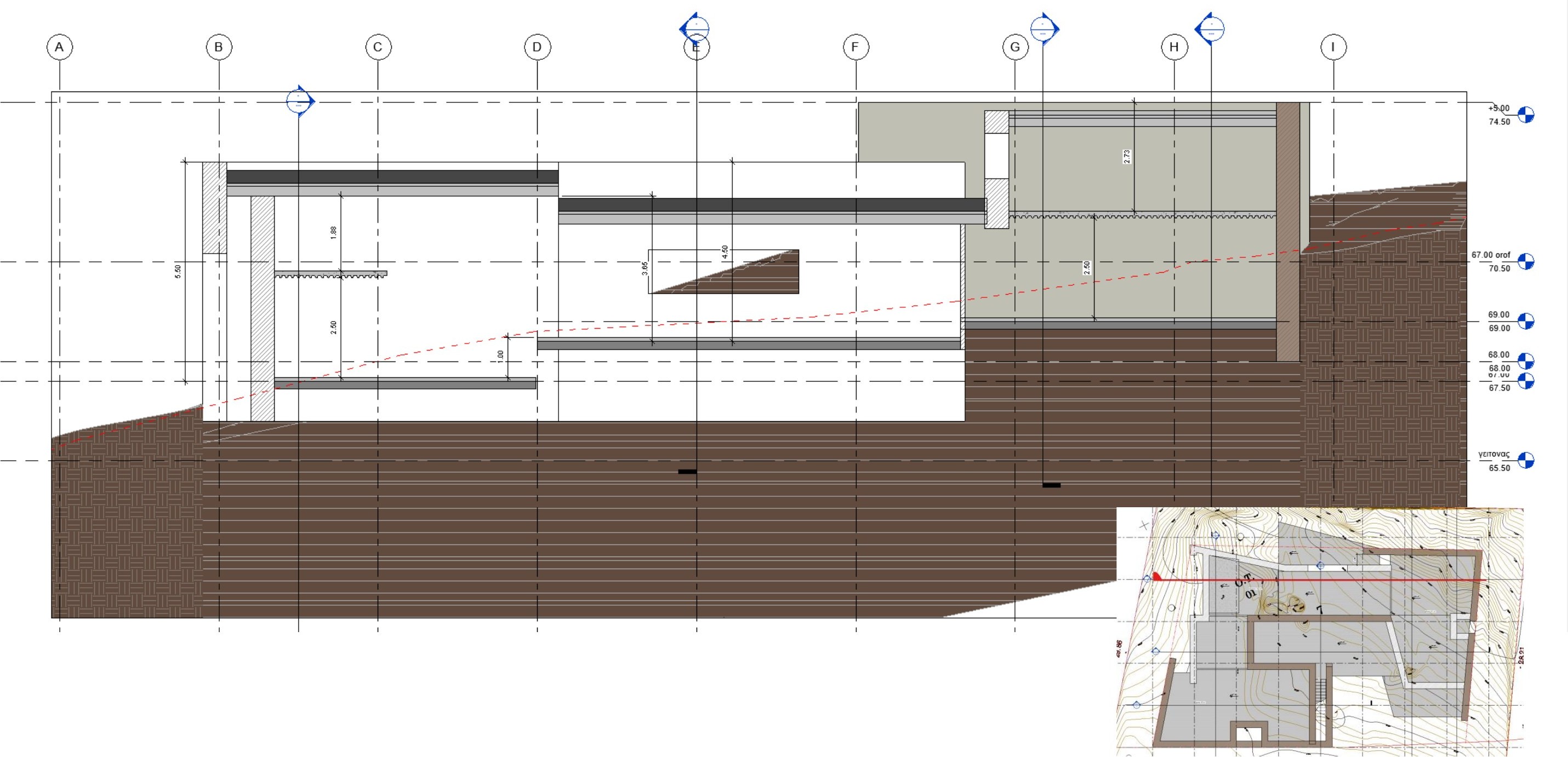 Early terrain section by REACT Architects.